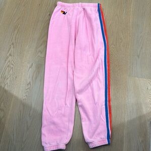 Neon Pink Women’s Aviator Nation Sweatpants
